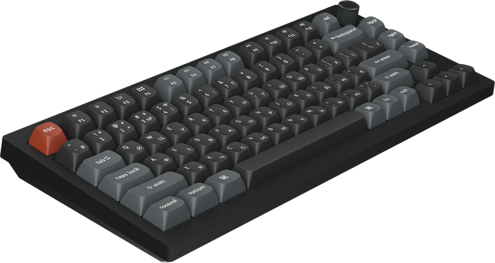 Клавіатура бездротова Keychron V1 Ultra Keychron Red Switch Black RGB (V1U-D1-UA) - зображення 5