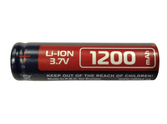 Акумулятор 18650 Rablex 1200mAh 3.7v Li-ion (для ліхтарів POLICE) - Фото 1 Акумулятор 18650 Rablex 1200mAh 3.7v Li-ion (для ліхтарів POLICE) - изображение 1
