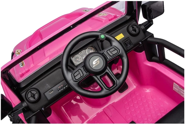 Електромобіль для дітей Jeep Monster рожевий PA.XB-1118.ROZ (5903864959970) - зображення 16