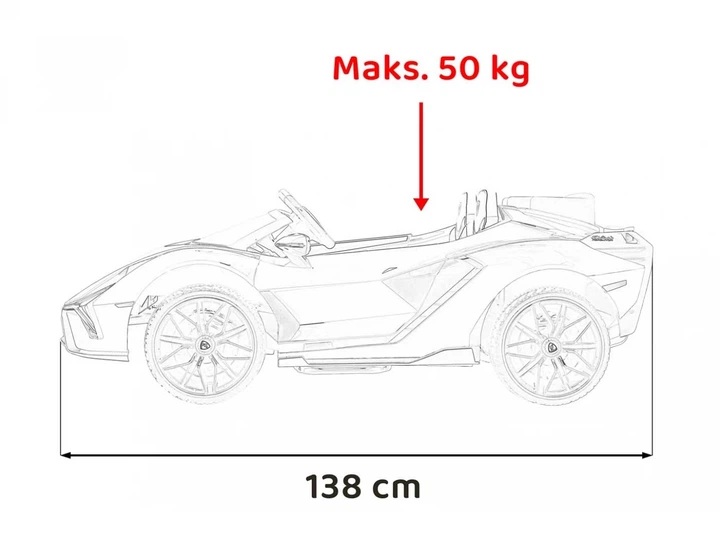 Електромобіль для дітей Lamborghini Sian рожевий PA.QLS-6988.ROZ (5903864943061) - зображення 14