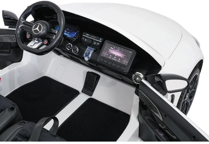 Електромобіль для дітей Mercedes Benz GT63 AMG білий PA.DK-GT63.BIA (5903864960938) - зображення 10