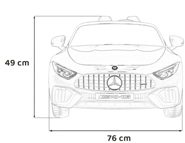 Електромобіль для дітей Mercedes Benz AMG SL63 білий PA.DK-SL63.BIA (5903864940466) - зображення 11