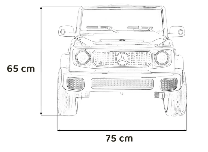 Електромобіль для дітей Mercedes Benz EQG білий PA.JJ2088.BIA (5903864942491) - зображення 11