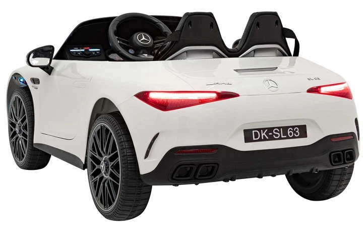 Електромобіль для дітей Mercedes Benz AMG SL63 білий PA.DK-SL63.BIA (5903864940466) - зображення 16