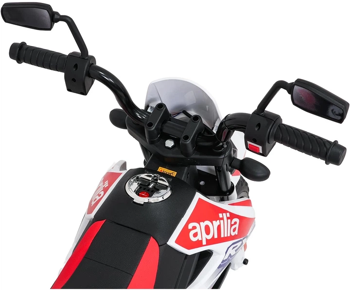 Електромотоцикл для дітей Aprilia RX білий PA.S317.BIA (5903864979893) - зображення 5
