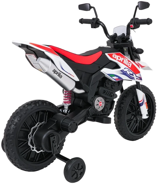 Електромотоцикл для дітей Aprilia RX білий PA.S317.BIA (5903864979893) - зображення 19