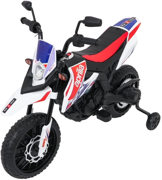Електромотоцикл для дітей Aprilia RX білий PA.S317.BIA (5903864979893) - зображення 20