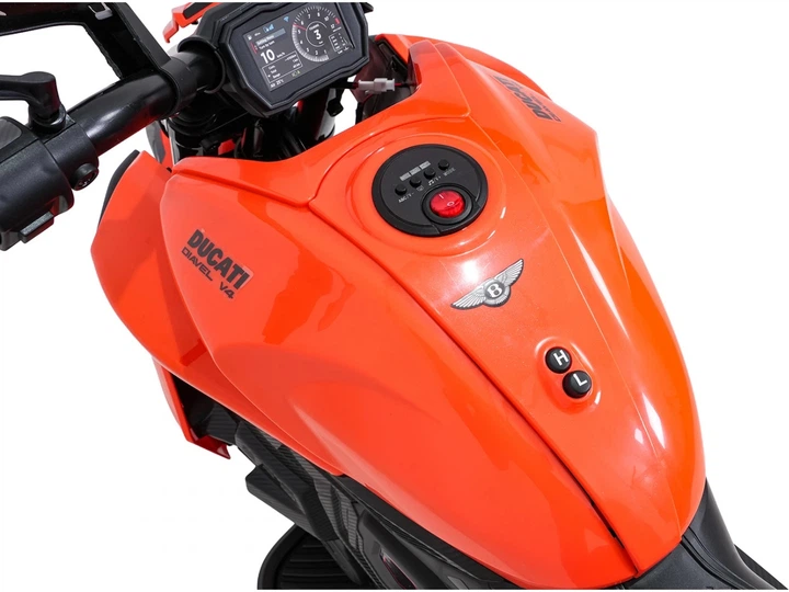 Електромотоцикл для дітей Ducati Diavel x Bentley оранжевий PA.XMX-656.POM (5903864961409) - зображення 9