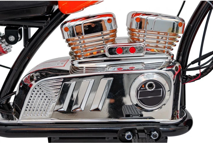 Електромотоцикл для дітей Chopper Warrior помаранчевий PA.XB-1058.POM (5903864944532) - зображення 8
