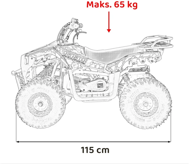 Quad 49CC Sirius spalinowy Czarny PSP.ATV-13A.CZ (5903864983951) - Zdjęcie 13 Quad 49CC Sirius spalinowy Czarny PSP.ATV-13A.CZ (5903864983951) - obraz 13