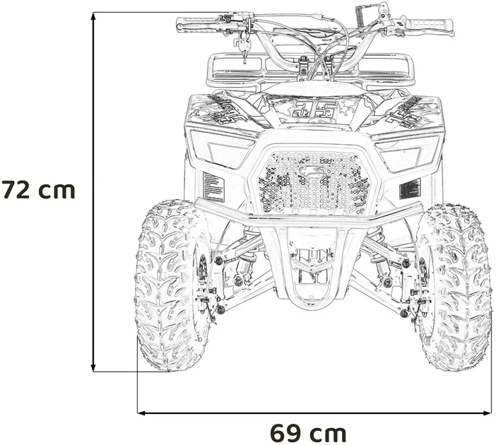 Quad 49CC Sirius spalinowy Żółty PSP.ATV-13A.ZOL (5903864983913) - Zdjęcie 12 Quad 49CC Sirius spalinowy Żółty PSP.ATV-13A.ZOL (5903864983913) - obraz 12
