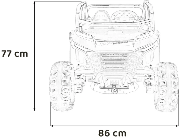 Buggy elektryczny dla dzieci Racing Road 2000 Czarny PA.JL218.CZ (5903864985238) - Zdjęcie 9 Buggy elektryczny dla dzieci Racing Road 2000 Czarny PA.JL218.CZ (5903864985238) - obraz 9