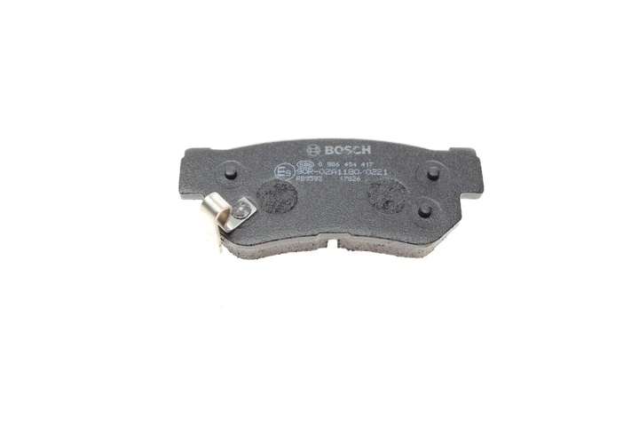 Комплект гальмівних колодок BOSCH 0986494417 Hyundai Sonata, Elantra, Santa Fe, Tucson; KIA Magentis, Sportage; SsangYong Korando 5830226A30, S583022HA00, 5830226A10 - изображение 9
