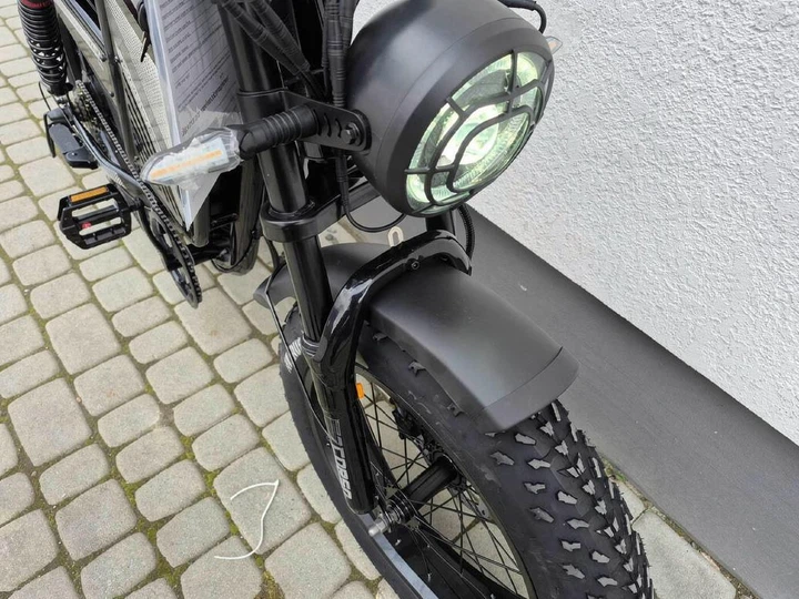 Електрофетбайк 20" Corso KOMODO PRO 1000W 48V 21Ah Shimano, до 60 км/год , чорний - зображення 4