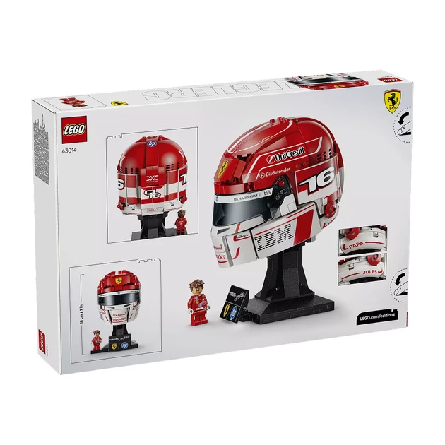 Конструктор LEGO Editions Шолом Шарля Леклера з команди Scuderia Ferrari HP (43014) - зображення 2