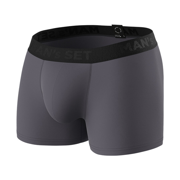 Чоловічі анатомічні бавовняні боксери MAN`s SET Intimate 2.1 Black Series графітові з кишенькою 2XL - Фото 1 Чоловічі анатомічні бавовняні боксери MAN`s SET Intimate 2.1 Black Series графітові з кишенькою 2XL - зображення 1