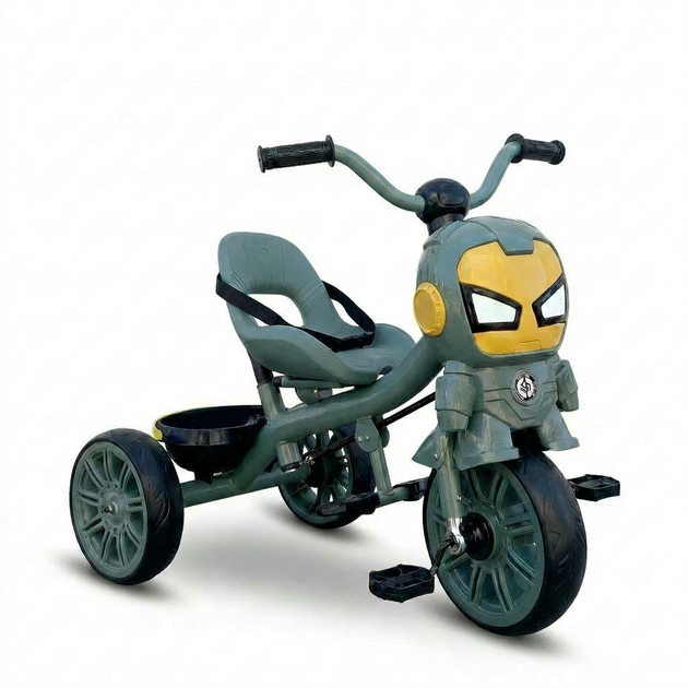 Дитячий велосипед триколісний з батьківською ручкою SP-Sport SuperHero Iron Man 3411 від 1 року Deep Green-Black - зображення 5