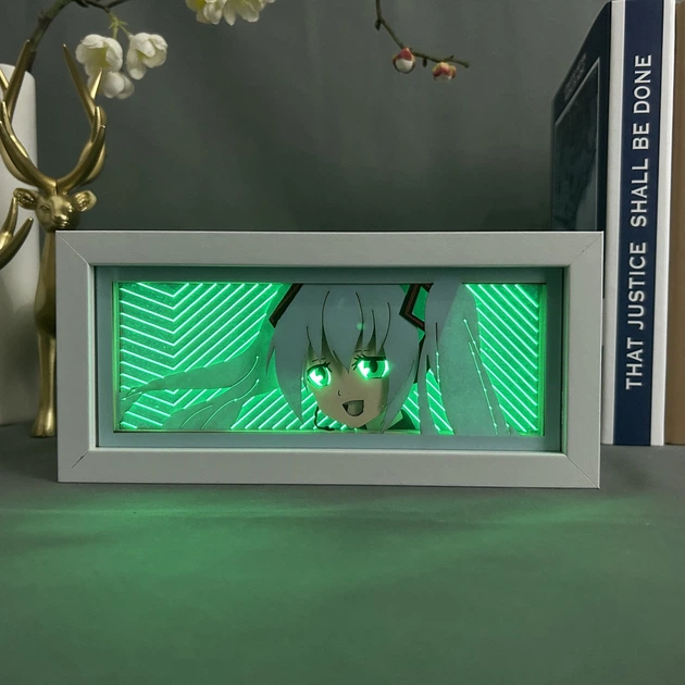 Многослойный Ночник лампа аниме пение Hatsune Miku Хацунэ Мику светильник RGB - изображение 4