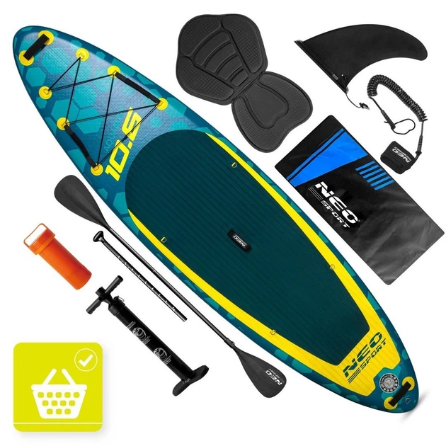 Nadmuchiwana deska SUP Neo Sport Aquasurf 320 x 84 x 15 cm Zestaw 170213 (5903890632618) - obraz 2