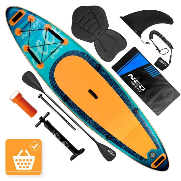 Nadmuchiwana deska SUP Neo Sport Aquasurf 320 x 84 x 15 cm Zestaw 170214 (5903890632625) - obraz 2