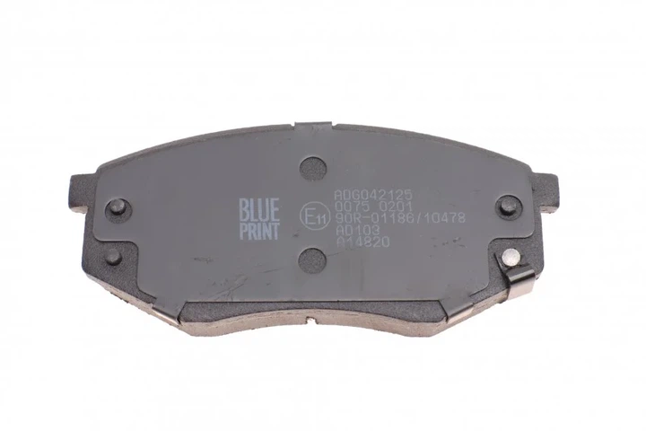 Колодки гальмові BLUE PRINT ADG042125 Hyundai IX20, IX35, Sonata; KIA Soul 581012SA30, 581013SA26, 581011KA00 - Фото 2 Колодки гальмові BLUE PRINT ADG042125 Hyundai IX20, IX35, Sonata; KIA Soul 581012SA30, 581013SA26, 581011KA00 - зображення 2