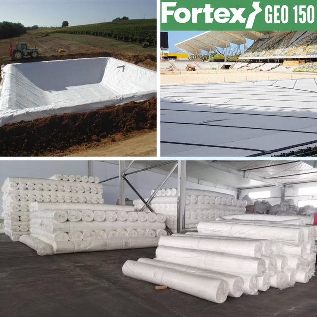 Геотекстиль нетканий PP Fortex Geo 150 г/м2, S13NW, 6 х 100 м, 600 м2 - зображення 11