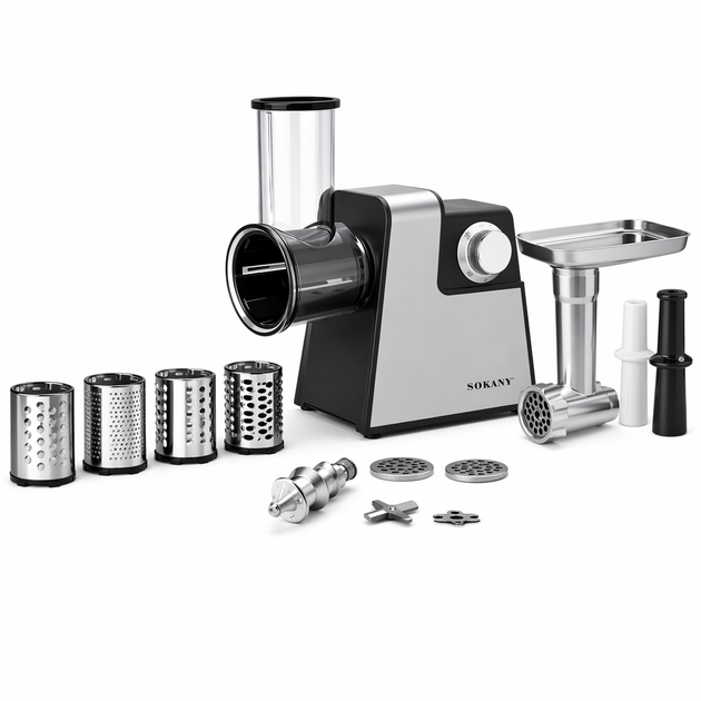 М’ясорубка SOKANY SK-06010 4 в 1, 1000 Вт - зображення 8