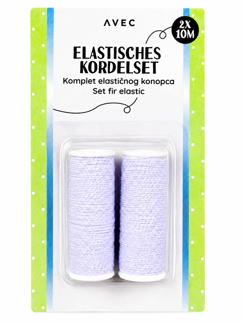 Набор эластичных нитей AVEC Elastic Cord Set 2×10м, белые. - Фото 1 Набор эластичных нитей AVEC Elastic Cord Set 2×10м, белые. - изображение 1