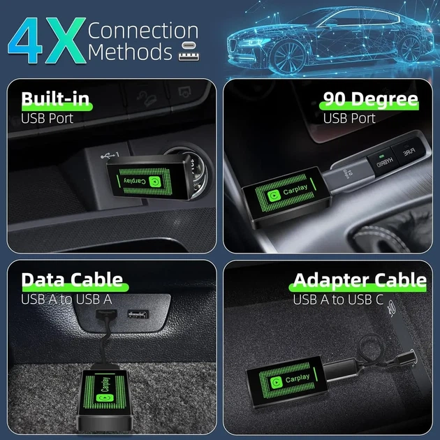 Беспроводной адаптер CarPlay Pashlysh USB для iPhone - изображение 7
