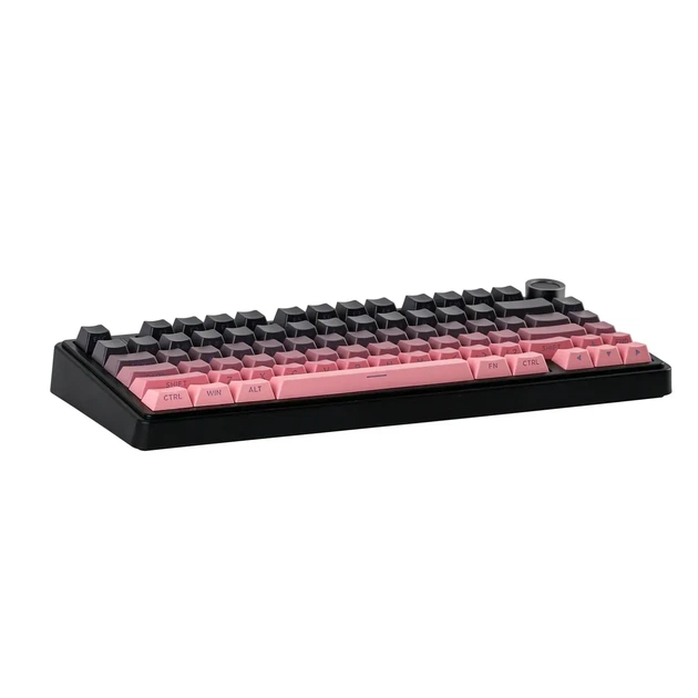 Беспроводная механическая клавиатура AULA F75 Black Pink Gradient, Reaper Switch, размер 75%, RGB подсветки (2.4G/Bluetooth/USB) - изображение 6