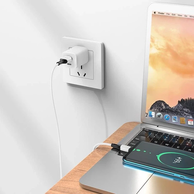 Кабель BOROFONE BX79 USB to Type-C 3A, 1m, silicone, silicone connectors, White - Фото 3 Кабель BOROFONE BX79 USB to Type-C 3A, 1m, silicone, silicone connectors, White - изображение 3