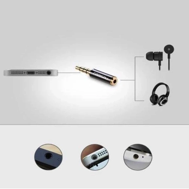 Аудіо перехідник UGREEN 3.5mm Male to 2.5mm Female Adapter(UGR-20502) - Фото 3 Аудіо перехідник UGREEN 3.5mm Male to 2.5mm Female Adapter(UGR-20502) - изображение 3