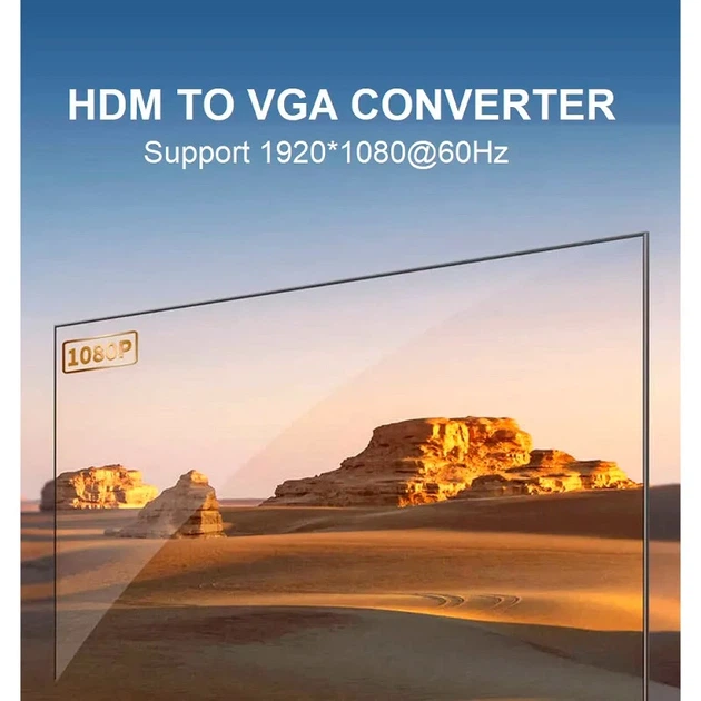 Перехідник UGREEN CM611 HDMI to VGA Adapter(UGR-90813) - Фото 7 Перехідник UGREEN CM611 HDMI to VGA Adapter(UGR-90813) - изображение 7