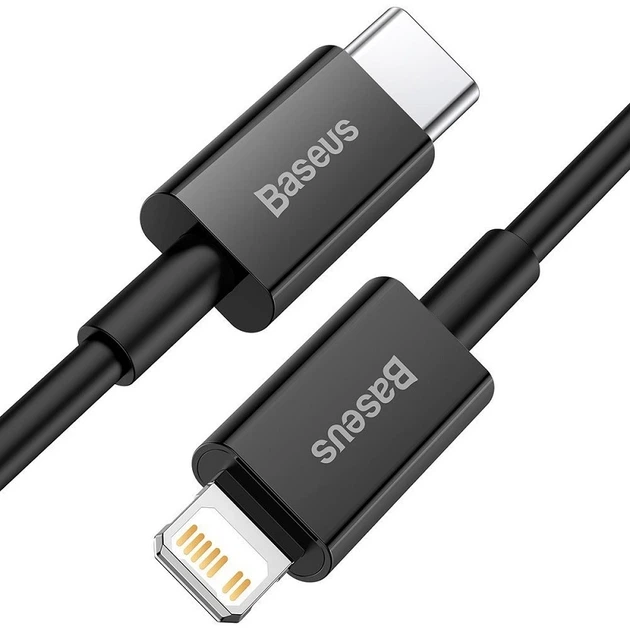 Кабель Baseus Superior Series Type-C to IP PD 20W 1m Black - зображення 4
