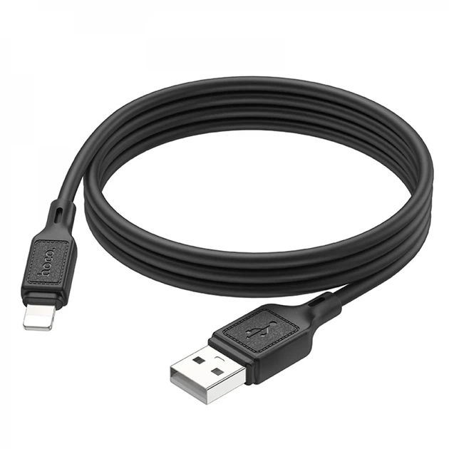 Кабель HOCO X90 Cool silicone charging data cable for iP Black - изображение 5