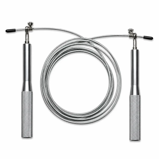 Скоростная скакалка MuvNext Jump Rope Silver Металлический трос Алюминиевые ручки - Фото 1 Скоростная скакалка MuvNext Jump Rope Silver Металлический трос Алюминиевые ручки - изображение 1