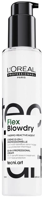 Krem do włosów L'Oreal Professionnel Flex Blowdry 10 w 1 termoochronny 150 ml (3474637292461) - Zdjęcie 1 Krem do włosów L'Oreal Professionnel Flex Blowdry 10 w 1 termoochronny 150 ml (3474637292461) - obraz 1