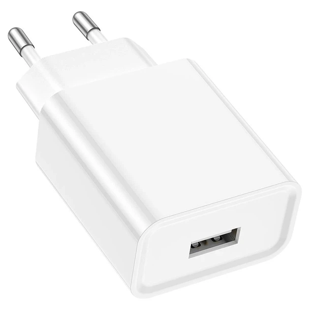 Мережевий зарядний пристрій BOROFONE BA74A Aspirer single port charger White - зображення 3