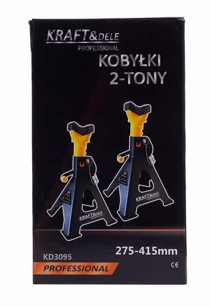 Підставки під автомобіль Kraft&Dele KD3095 275 415 мм чорні - Фото 8 Підставки під автомобіль Kraft&Dele KD3095 275 415 мм чорні - изображение 8