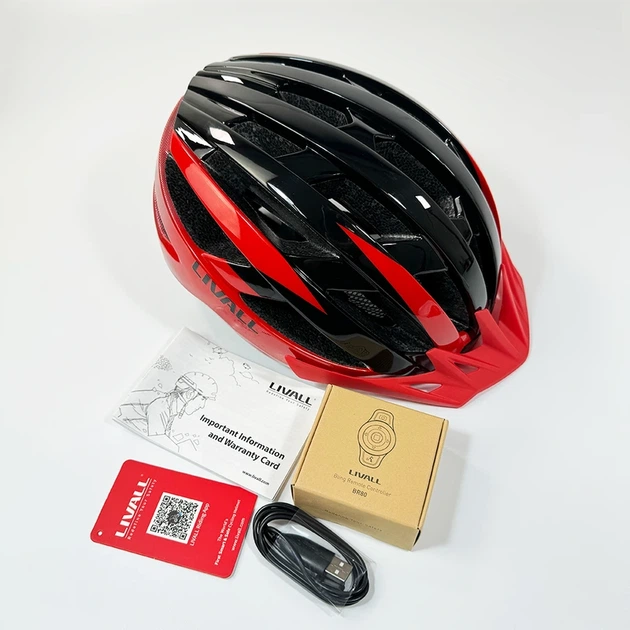 Захисний шолом Livall MT1 NEO (M) Black/Red (54-58см), акустика, мікрофон, сигнали поворотів та стопів, додаток, пульт BR80, Bluetooth - Фото 8 Захисний шолом Livall MT1 NEO (M) Black/Red (54-58см), акустика, мікрофон, сигнали поворотів та стопів, додаток, пульт BR80, Bluetooth - изображение 8