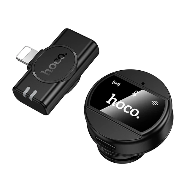Бездротова мікрофонна система HOCO L21 Charm magnetic (Lightning) Black - Фото 5 Бездротова мікрофонна система HOCO L21 Charm magnetic (Lightning) Black - изображение 5