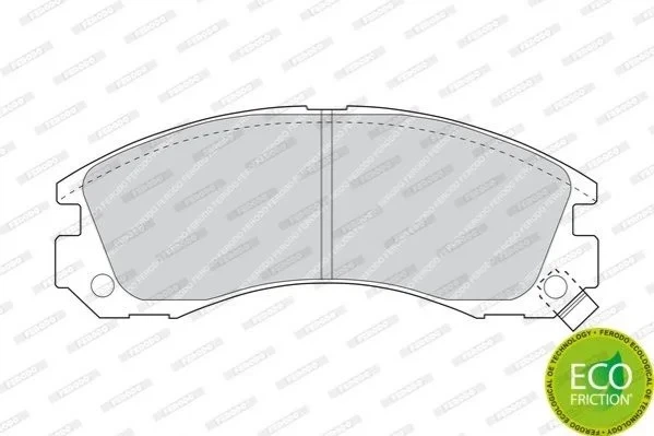 Колодки гальмівні FERODO FDB765 Mitsubishi Galant, Lancer, Pajero, Outlander, L200 MZ690568, MZ690562, MB857837 - Фото 2 Колодки гальмівні FERODO FDB765 Mitsubishi Galant, Lancer, Pajero, Outlander, L200 MZ690568, MZ690562, MB857837 - зображення 2