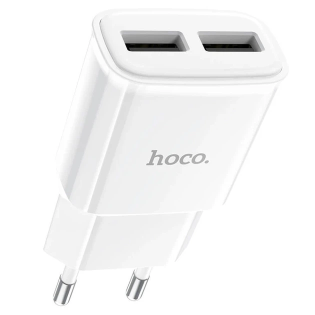 Мережевий зарядний пристрій HOCO C88A Star round dual port charger 12W White - Фото 3 Мережевий зарядний пристрій HOCO C88A Star round dual port charger 12W White - зображення 3
