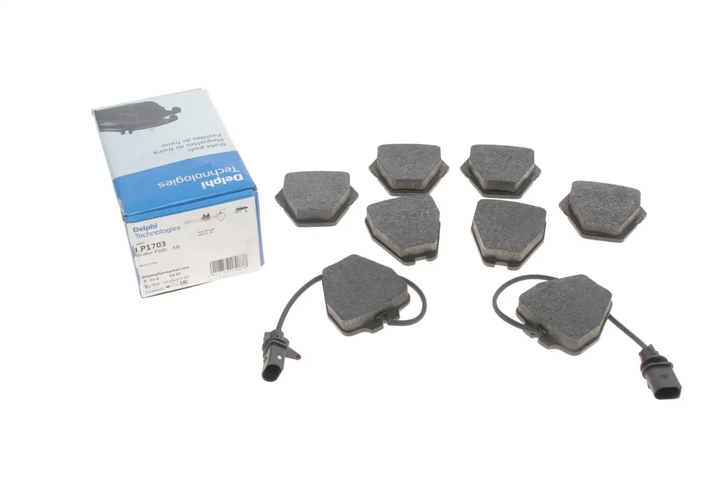 Колодки гальмові Delphi LP1703 Audi Allroad, A6, A4; Volkswagen Passat 3DO698151B, 3D0698151B, 4B0698151L - зображення 7