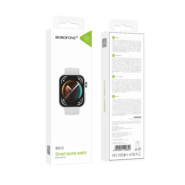 Смарт-годинник BOROFONE BD13 42mm. 230 mAh. Smart sports watch (call version) Silver - изображение 2