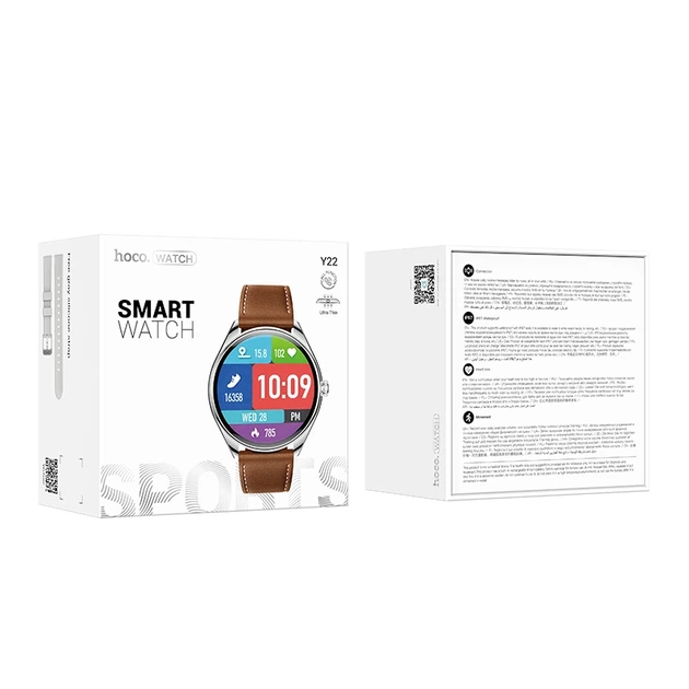 Смарт-годинник HOCO Y22 AMOLED 36mm. 200 mAh. IP67 Silver - изображение 2