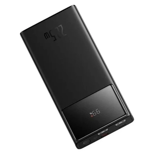 Зовнішній акумулятор Baseus Star-Lord Digital Display Fast Charge Power Bank 10000mAh 22.5W Black（With Charging Cable USB to Type-C 3A 0.3m Black） - зображення 4