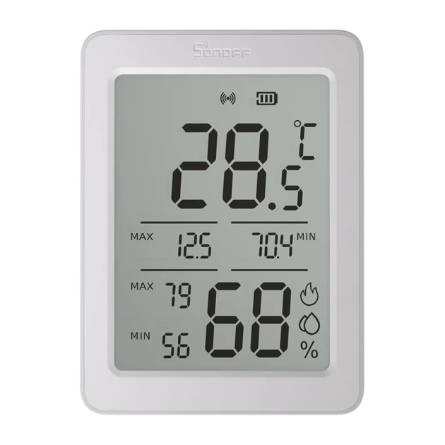 Датчик температуры и влажности Sonoff AirGuard SNZB-02DR2 ZigBee LCD (SNZB-02DR2) - изображение 2