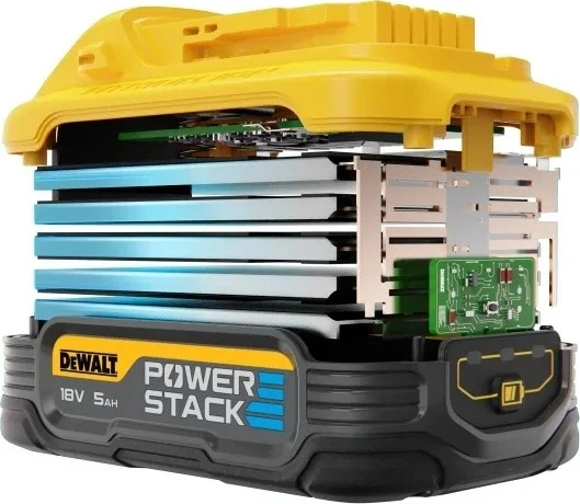 Набір акумуляторних батарей для інструментів DeWalt PowerStack 18 В 5 Аг 2 шт. (DCBP518H2-XJ) - зображення 8