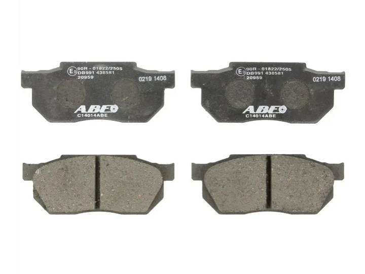 Комплект гальмівних колодок ABE C14014ABE Honda Prelude, Civic 064A5SB0670, 45022SA5000, 45022SA5010 - Фото 1 Комплект гальмівних колодок ABE C14014ABE Honda Prelude, Civic 064A5SB0670, 45022SA5000, 45022SA5010 - изображение 1
